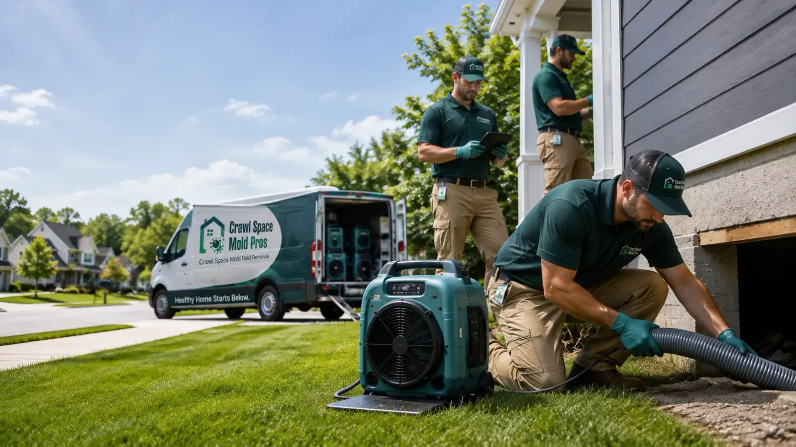 Crawl Space Mold Removal in Farmington, WA